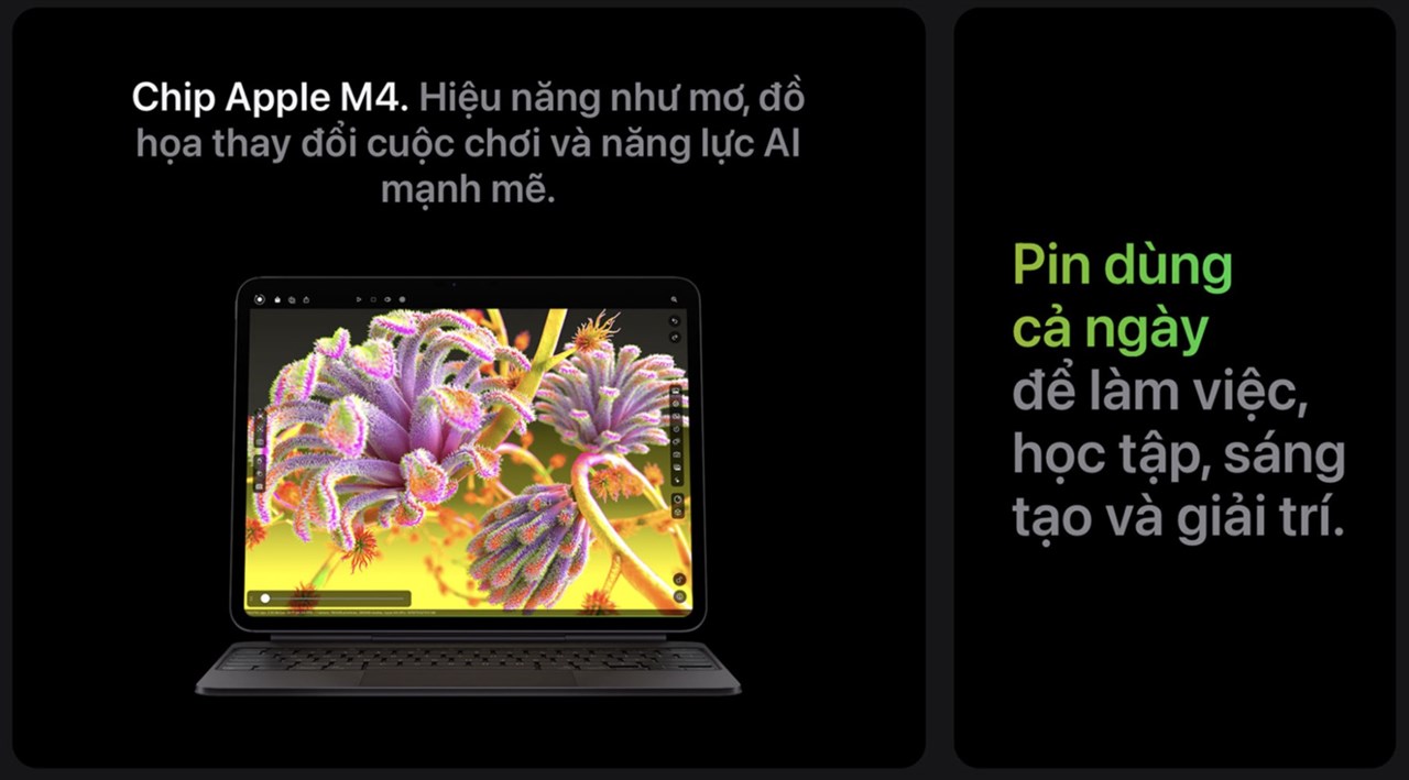 iPad Pro M4 cấu hình cực khủng, siêu mỏng, hỗ trở trả góp 0%, thu cũ đổi mới trợ giá 2 triệu