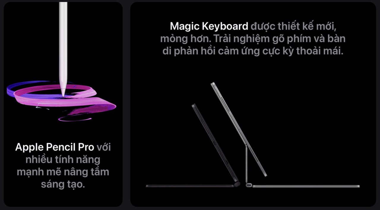 iPad Pro M4 cấu hình cực khủng, siêu mỏng, hỗ trở trả góp 0%, thu cũ đổi mới trợ giá 2 triệu