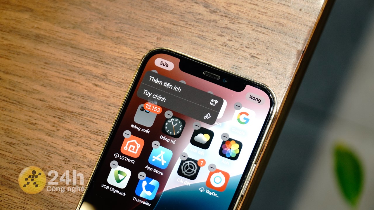 Chúng ta cũng có thể thêm tiện ích (Widget) trên màn hình chính iPhone với iOS 18.