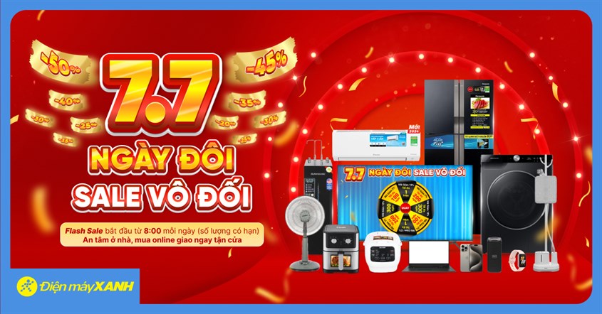 Minigame: Săn Coupon 7.7 Sale Vô Đối - Cơ Hội Nhận Mã Giảm Đến 1 Triệu