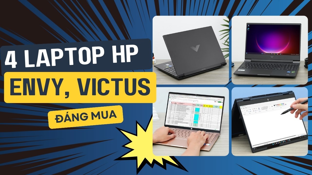 Khám Phá Bộ Tứ Laptop HP Đỉnh Cao tại Thế Giới Di Động