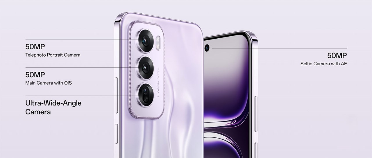 Hệ thống camera mạnh mẽ trên Reno12 Pro Hệ thống camera mạnh mẽ trên Reno12 Pro