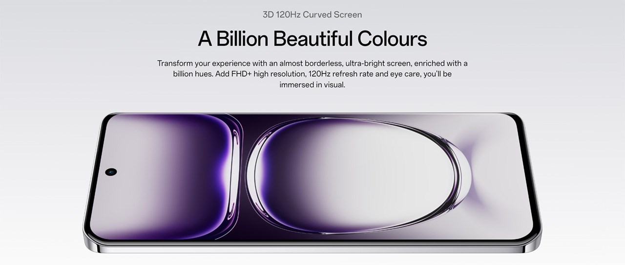 OPPO Reno12 được trang bị màn hình OLED cong 3D OPPO Reno12 được trang bị màn hình OLED cong 3D