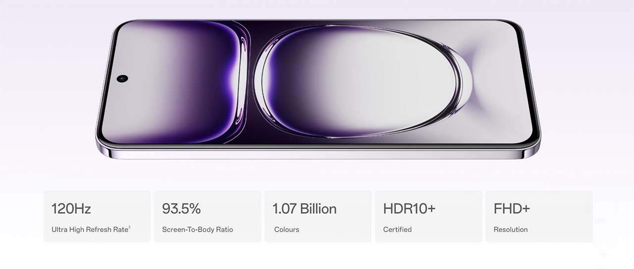 Reno12 Pro được trang bị màn hình với nhiều công nghệ tiên tiến Reno12 Pro được trang bị màn hình với nhiều công nghệ tiên tiến