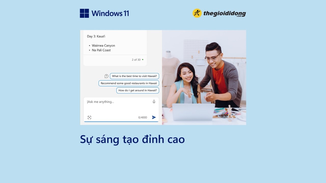 Khám phá Copilot - công cụ đồng hành tiện lợi trên Windows 11