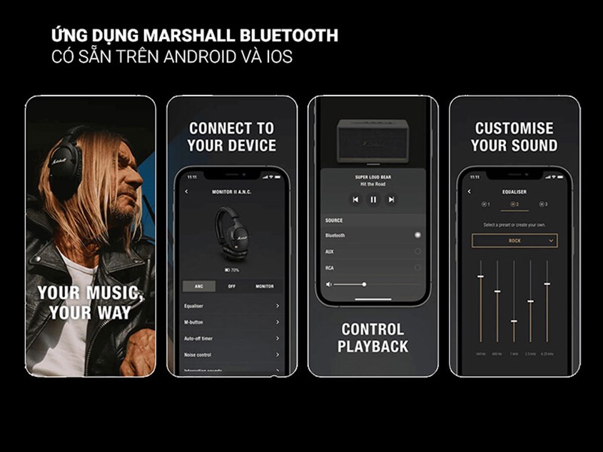 Ứng dụng Marshall Bluetooth Ứng dụng Marshall Bluetooth