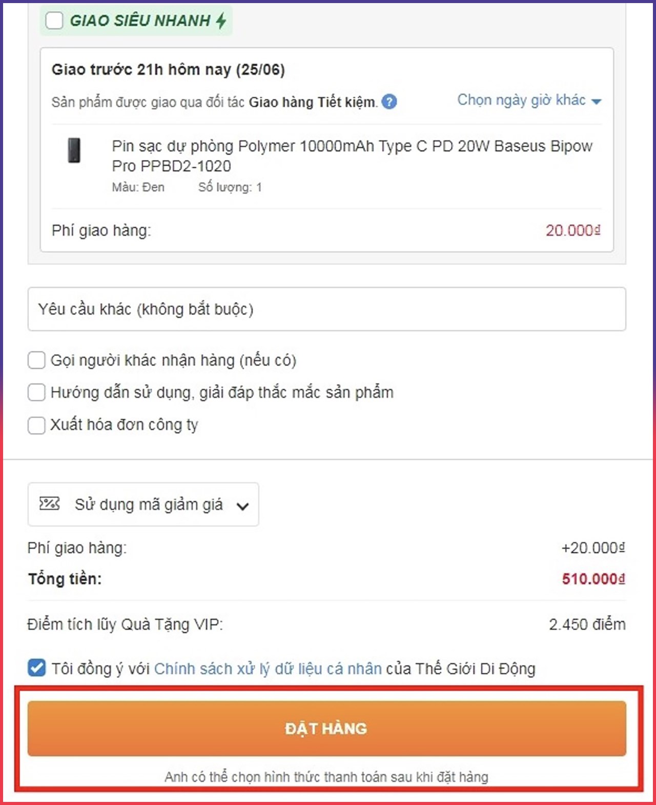 Tháng 07: Giảm ngay 30K cho đơn hàng từ 100K khi thanh toán Home PayLater tại Thế Giới Di Động