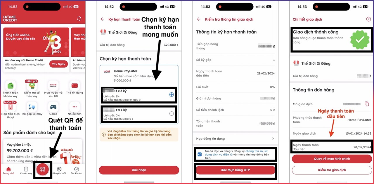 Tháng 07: Giảm ngay 30K cho đơn hàng từ 100K khi thanh toán Home PayLater tại Thế Giới Di Động