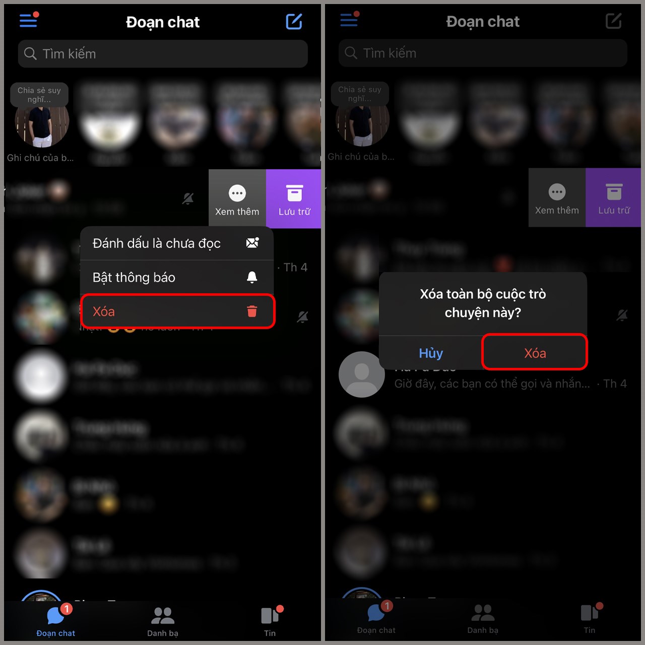 Cách xóa vĩnh viễn nhóm trên Messenger