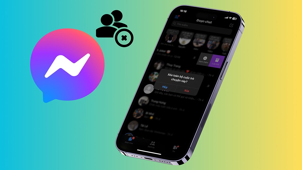 Cách xóa vĩnh viễn nhóm trên Messenger