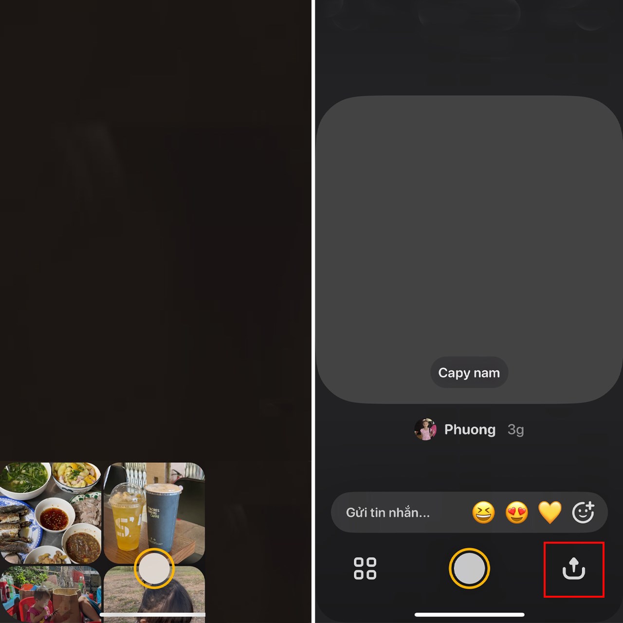 Cách xoá ảnh trên Locket