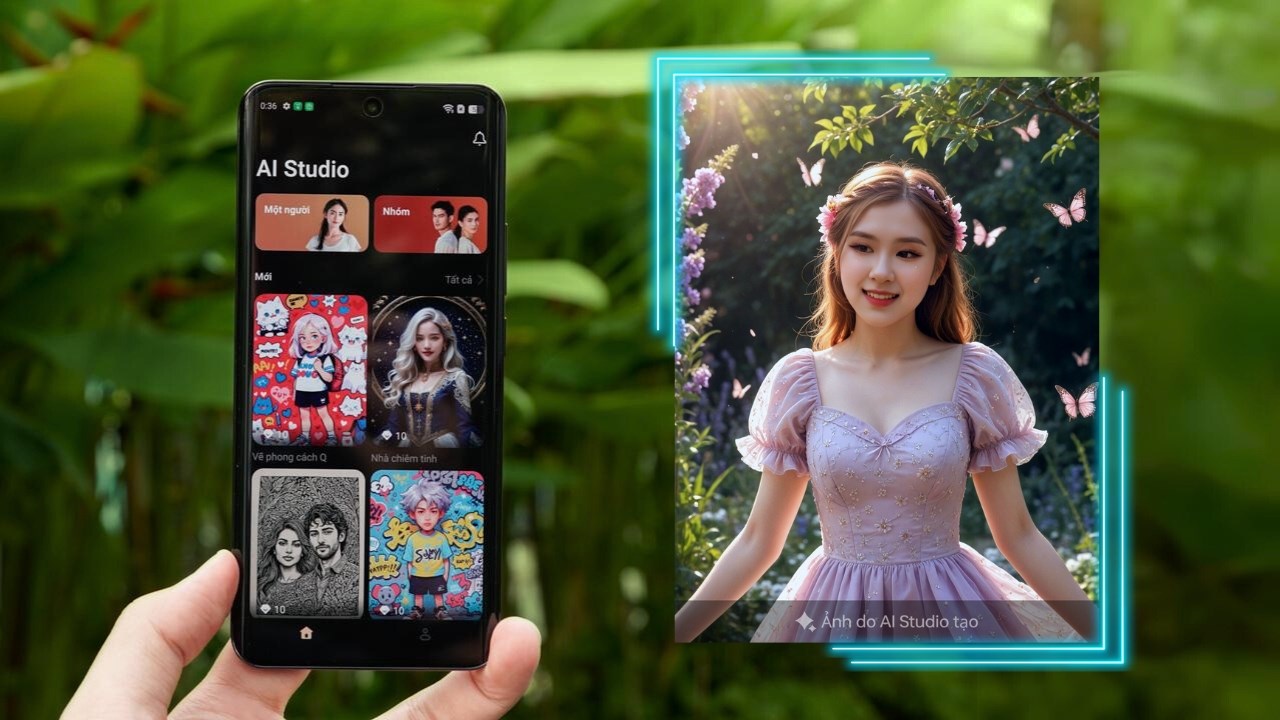 cách tạo ảnh AI trên OPPO Reno12