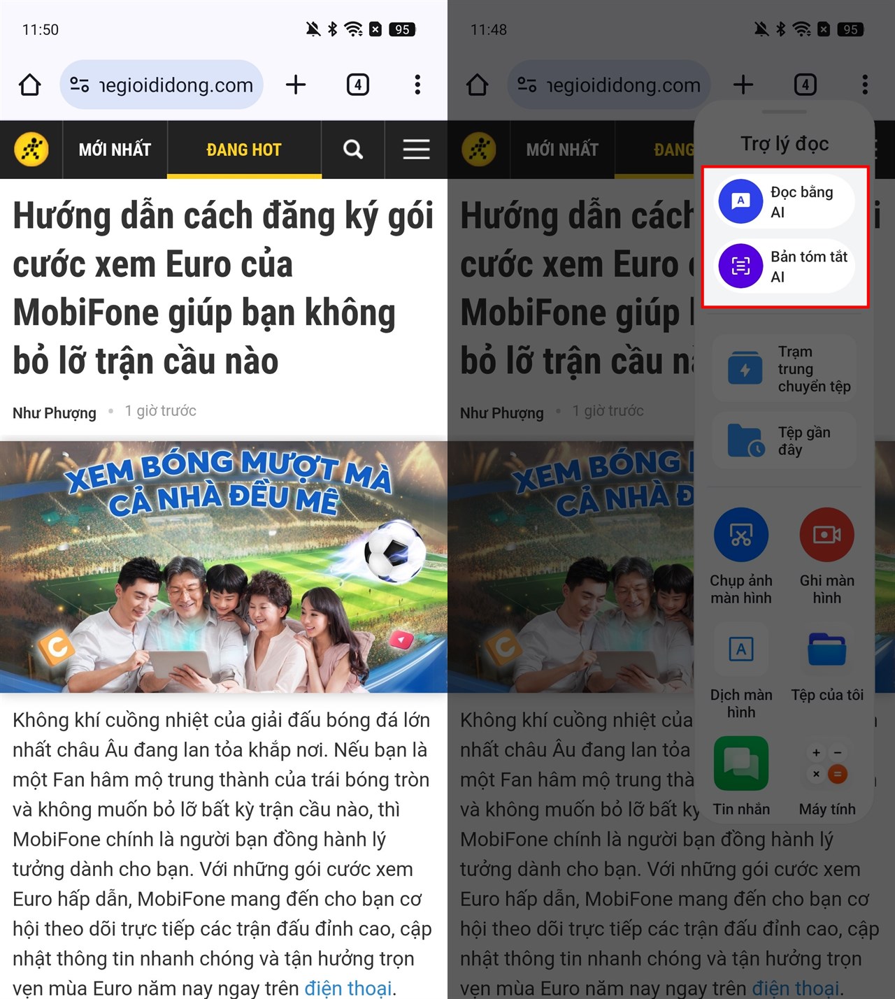 Cách tóm tắt nội dung web bằng AI trên OPPO Reno12 Cách tóm tắt nội dung web bằng AI trên OPPO Reno12