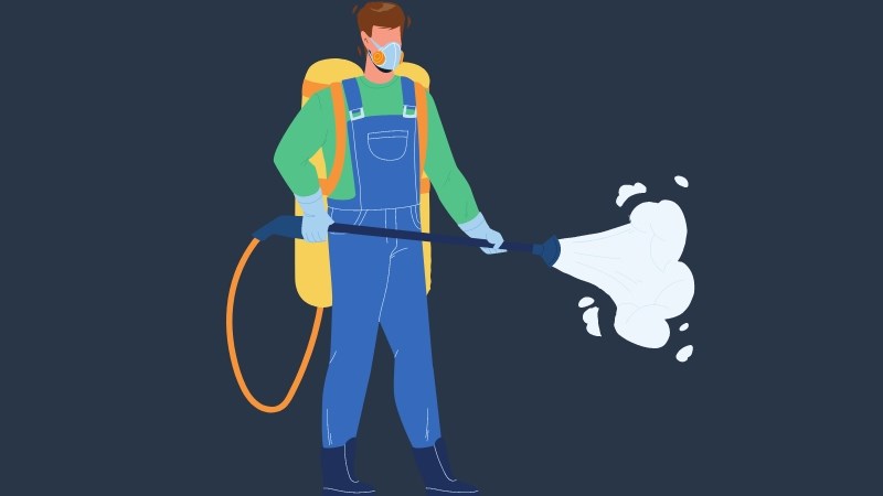 Đeo trang phục bảo hộ khi sử dụng thuốc trừ sâu
