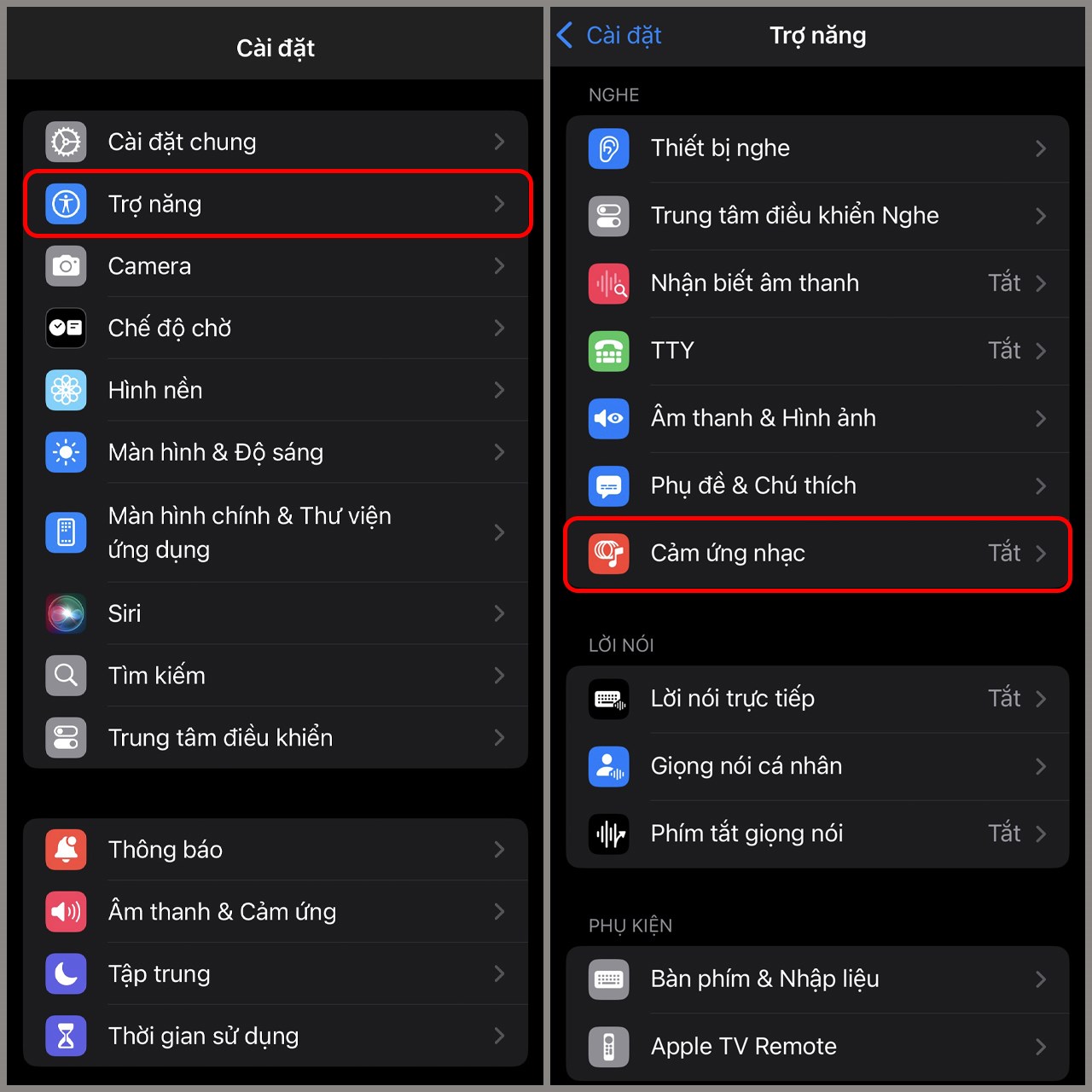 Cách bật cảm ứng nhạc trên iOS 18