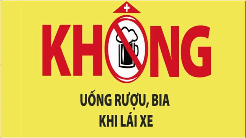 Tại Việt Nam quy định không lái xe khi uống bia rượu