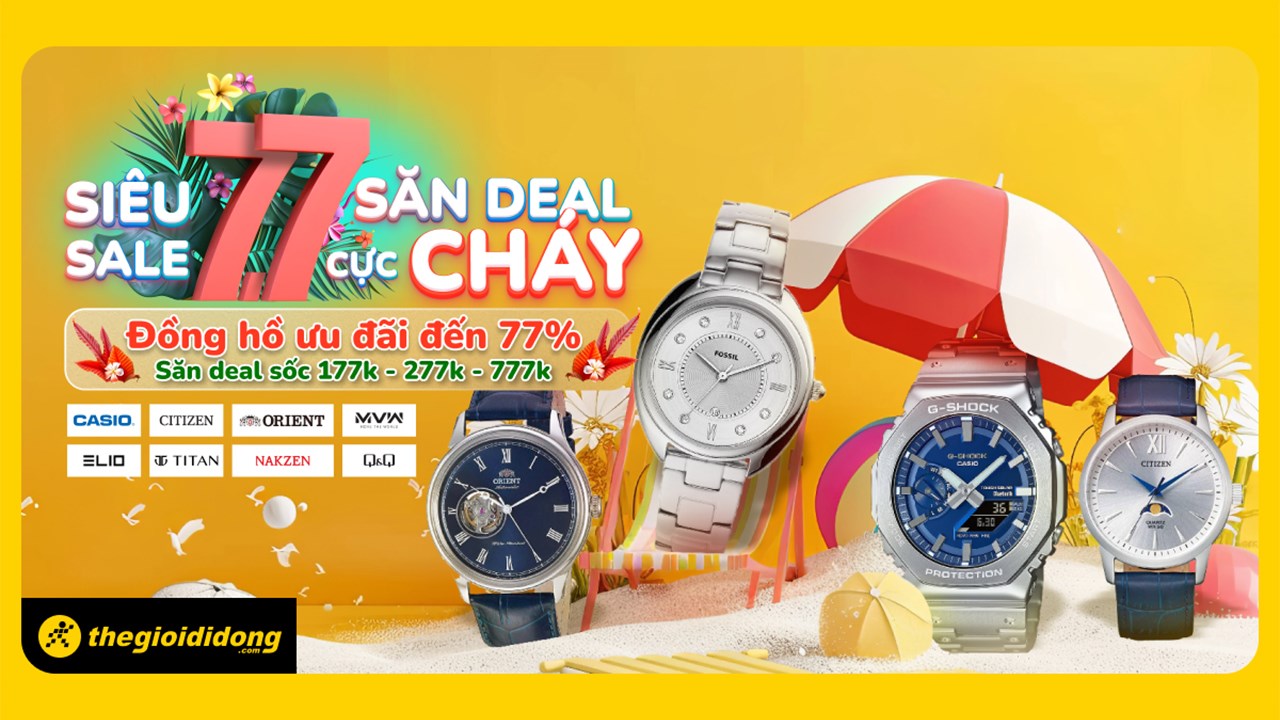 Tổng hợp chương trình khuyến mãi đồng hồ thời trang HOT tháng 7, đồng hồ hiệu giảm đến 70% Tổng hợp chương trình khuyến mãi đồng hồ thời trang HOT tháng 7, đồng hồ hiệu giảm đến 70%