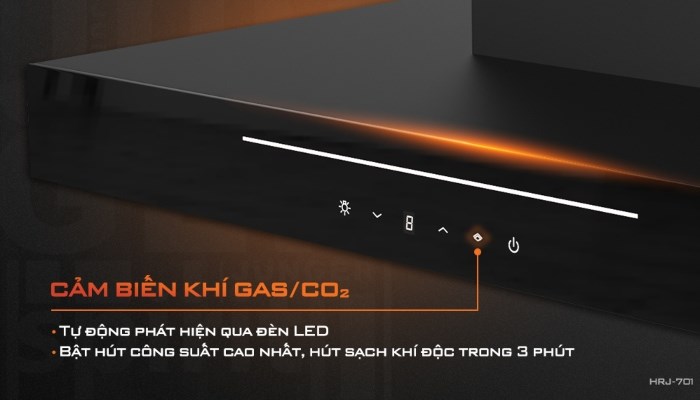 Tính năng chống rò rỉ khí gas, CO2 giúp phát hiện và xử lý sự cố tức thì.