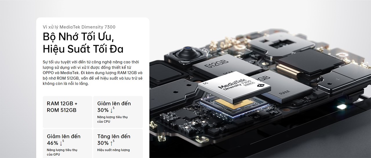 Xử lý đa tác vụ với chip Dimensity 7300 Energy Xử lý đa tác vụ với chip Dimensity 7300 Energy