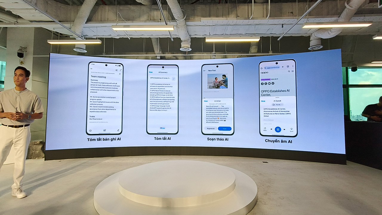 Các tính năng AI mới đều có mặt trên ba phiên bản Reno12 Các tính năng AI mới đều có mặt trên ba phiên bản Reno12