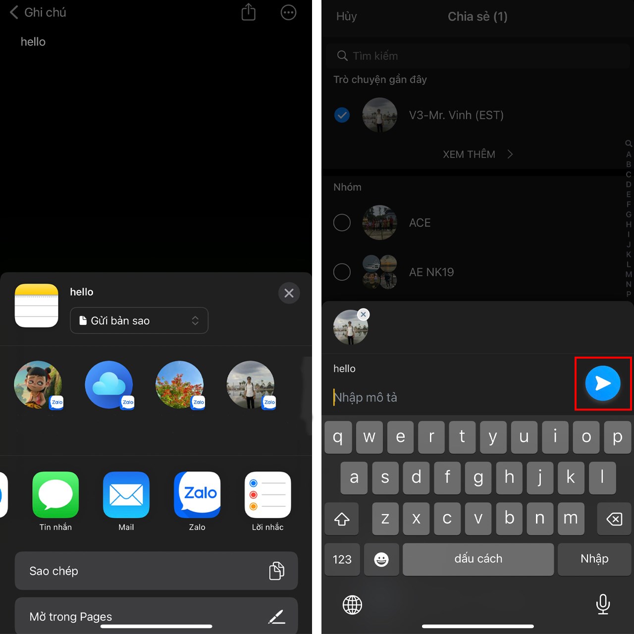 Cách sửa file ghi chú cùng lúc trên iPhone Cách sửa file ghi chú cùng lúc trên iPhone