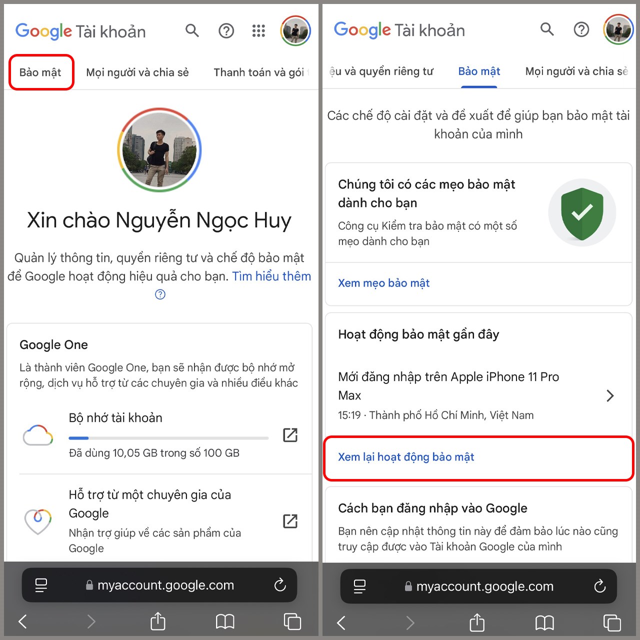 Cách xem lịch sử đăng nhập Gmail