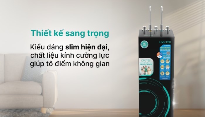 Máy lọc nước có thiết kế nhỏ gọn sang trọng