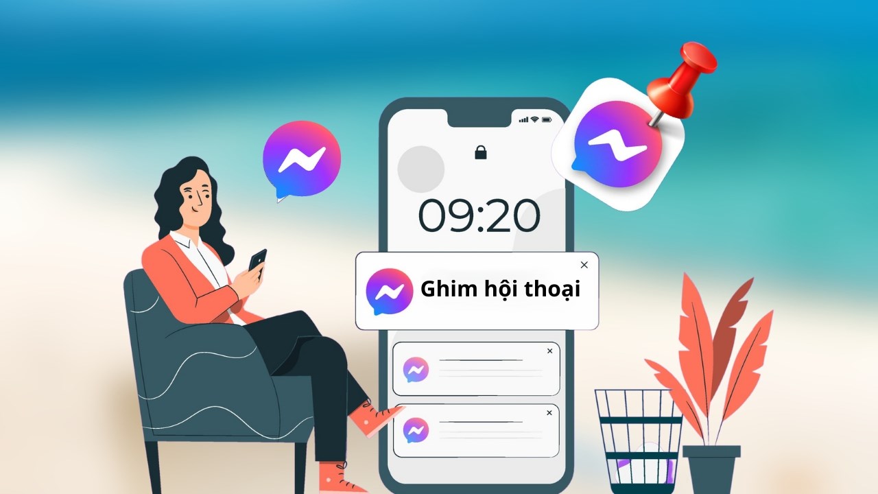 Cách ghim đoạn chat trên Messenger