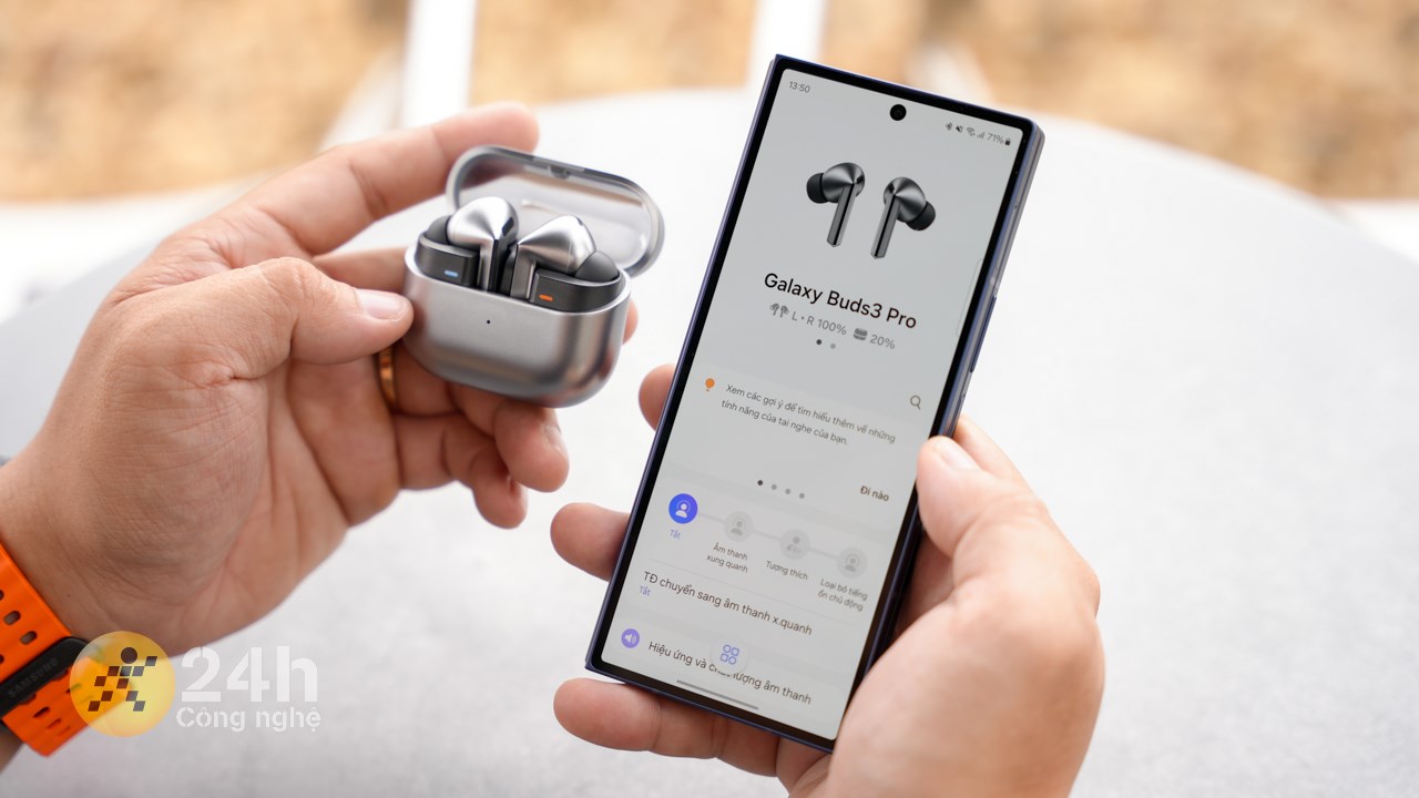 Galaxy Buds3 Pro cho trải nghiệm âm thanh cực kỳ tốt.