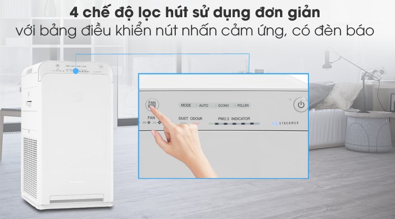 Sử dụng máy lọc không khí Daikin MC40UVM6-7 23W