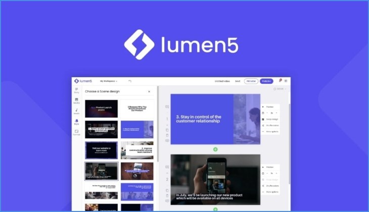 Lumen5 là nền tảng tạo video trực tuyến, cho phép bạn biến những content đơn giản