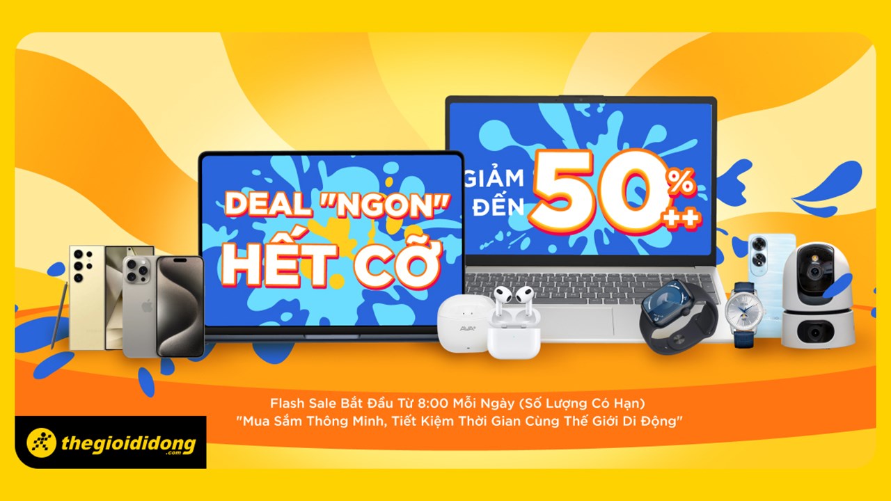 Cơ hội mua sắm siêu tiết kiệm: Giảm đến 60%++ cho loạt phụ kiện, laptop, đồng hồ