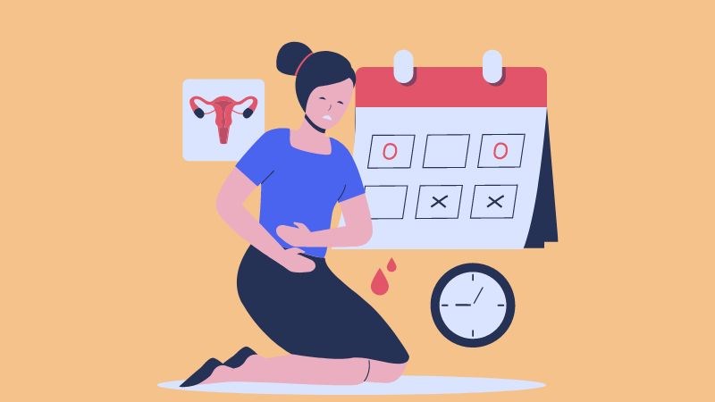 Triệu chứng của suy buồng trứng sớm là mất kinh hoặc kinh nguyệt không đều