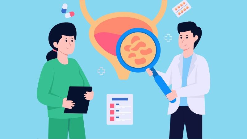 Chẩn đoán bàng quang tăng hoạt chủ yếu dựa vào triệu chứng lâm sàng