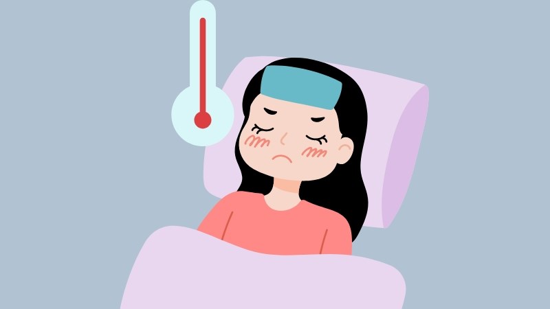 Lao hạch thường có biểu hiện sốt và hạch to.