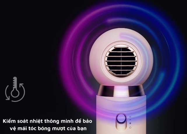 Máy sấy tóc Nanomax sở hữu thiết kế sang trọng, thời thượng với những gam màu tối giản