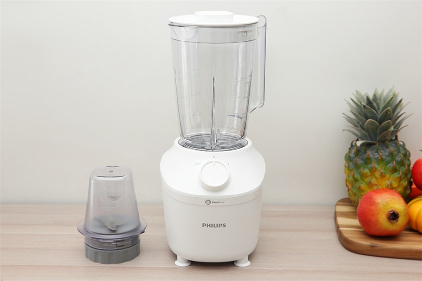 Máy xay sinh tố đa năng Philips HR2041/10 - 2 cối sở hữu cối nhựa kháng vỡ an toàn khi sử dụng Máy xay sinh tố đa năng Philips HR2041/10 - 2 cối sở hữu cối nhựa kháng vỡ an toàn khi sử dụng