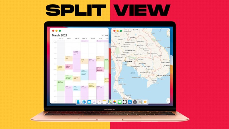 Tính năng Split View có thể giúp bạn quản lý và mở cùng lúc 2 cửa sổ