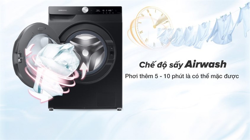 Máy giặt sấy Samsung AI Ecobubble Inverter giặt 11 kg - sấy 7 kg WD11T734DBX/SV