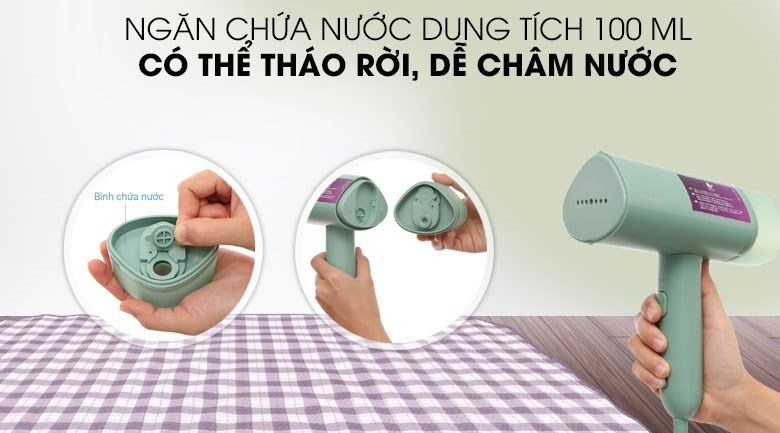 Bàn ủi hơi nước cầm tay Philips STH3010 1090W