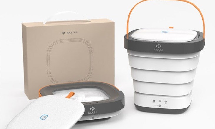 Máy giặt mini bán tự động Xiaomi Moyu sở hữu thiết kế xếp gọn tiện lợi và độc đáo