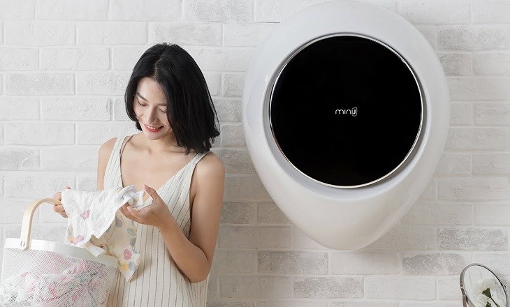 Máy giặt Xiaomi Mini J có thiết kế giọt nước treo tường ấn tượng