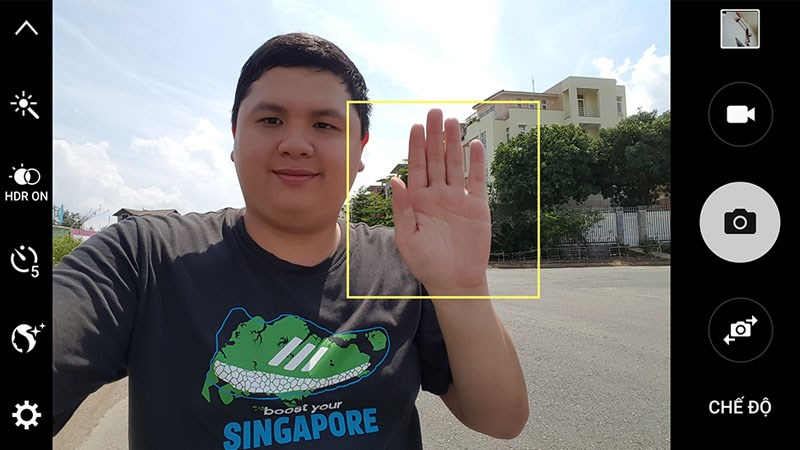 Lợi &iacute;ch của việc selfie bằng cử chỉ