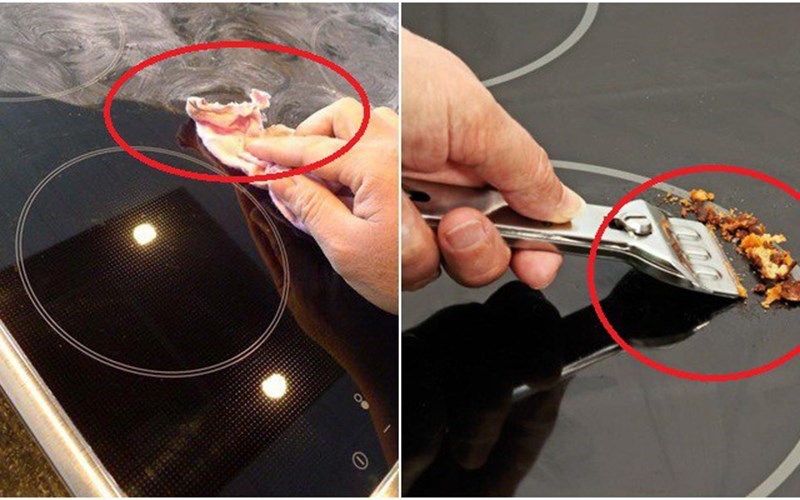 Dao vệ sinh bếp từ chuyên dụng dùng để loại bỏ vết bẩn cứng đầu hiệu quả