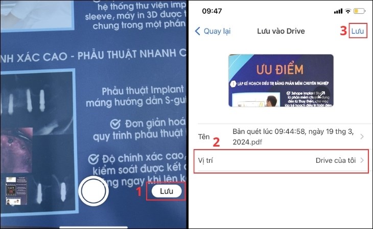 Bạn cần chọn vị trí phù hợp và nhấn lưu để lưu trữ tài liệu dưới dạng PDF