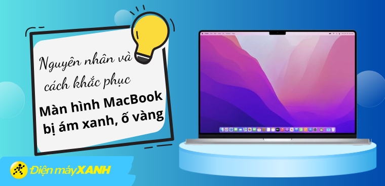 Màn hình MacBook bị ám xanh, ố vàng - 9 cách xử lý tốt nhất bạn nên biết