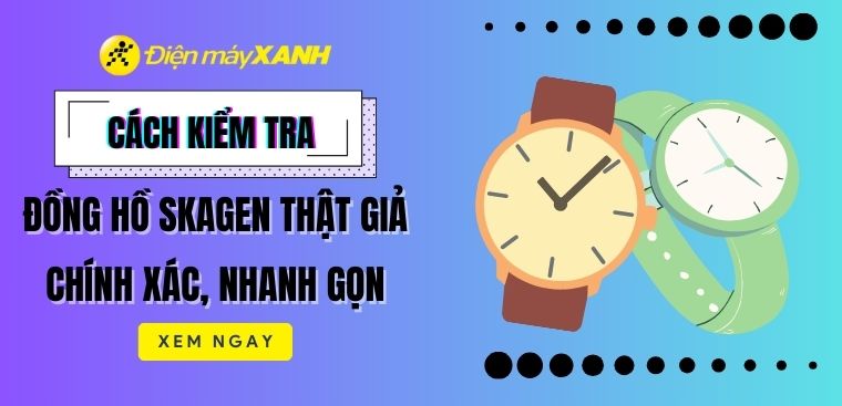 Cách kiểm tra đồng hồ Skagen thật giả, chính hãng nhanh gọn, chính xác