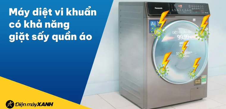 Đánh giá chi tiết máy giặt sấy Panasonic Inverter giặt 10 kg - sấy 6 kg NA-S106FC1LV