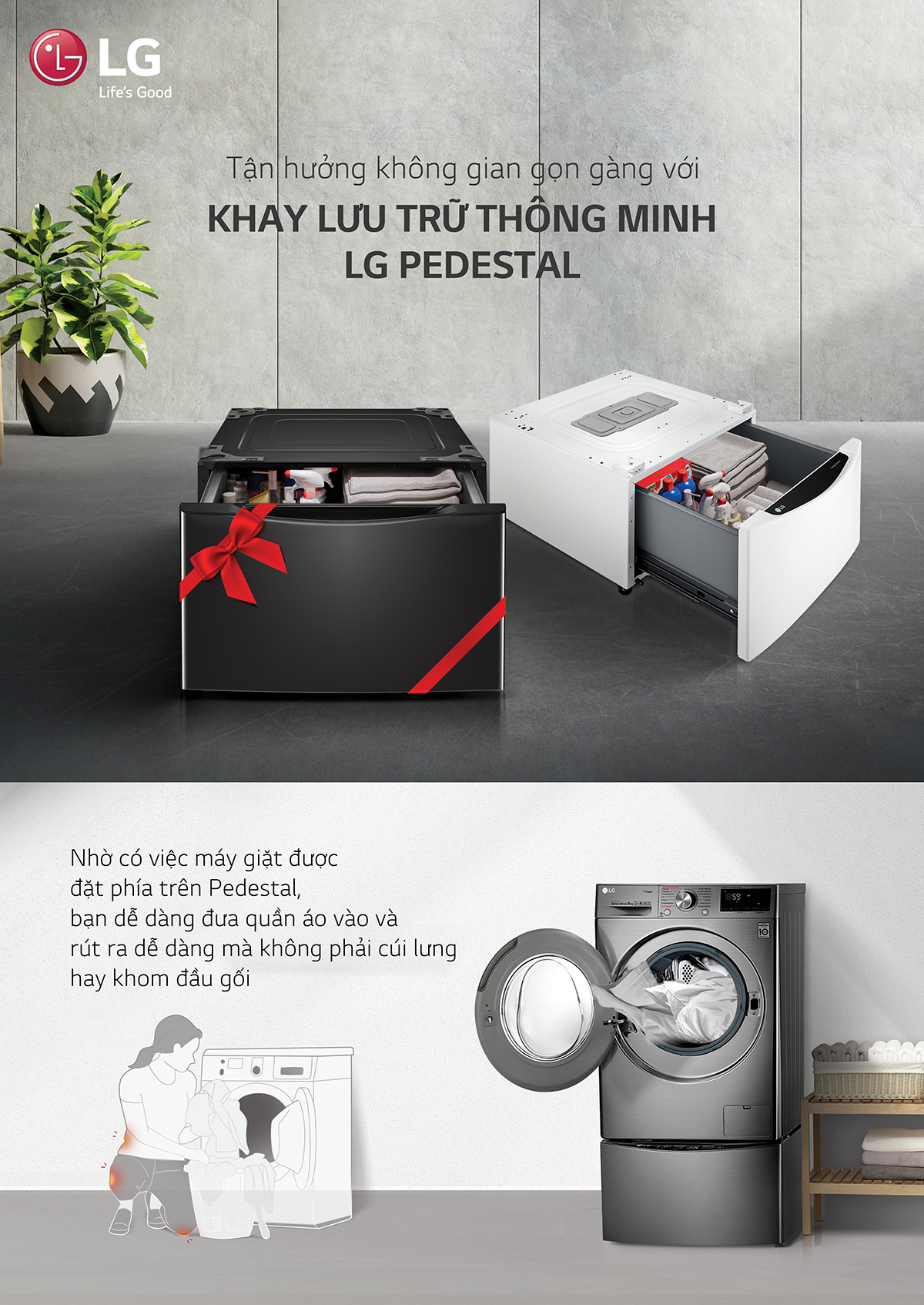 Mua máy giặt LG nhận quà tặng hấp dẫn đến 7 triệu đồng