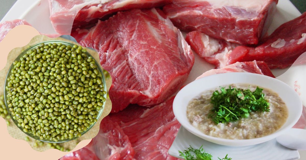 Mách mẹ 3 cách nấu cháo đậu xanh thịt heo cho bé ăn dặm thơm ngon